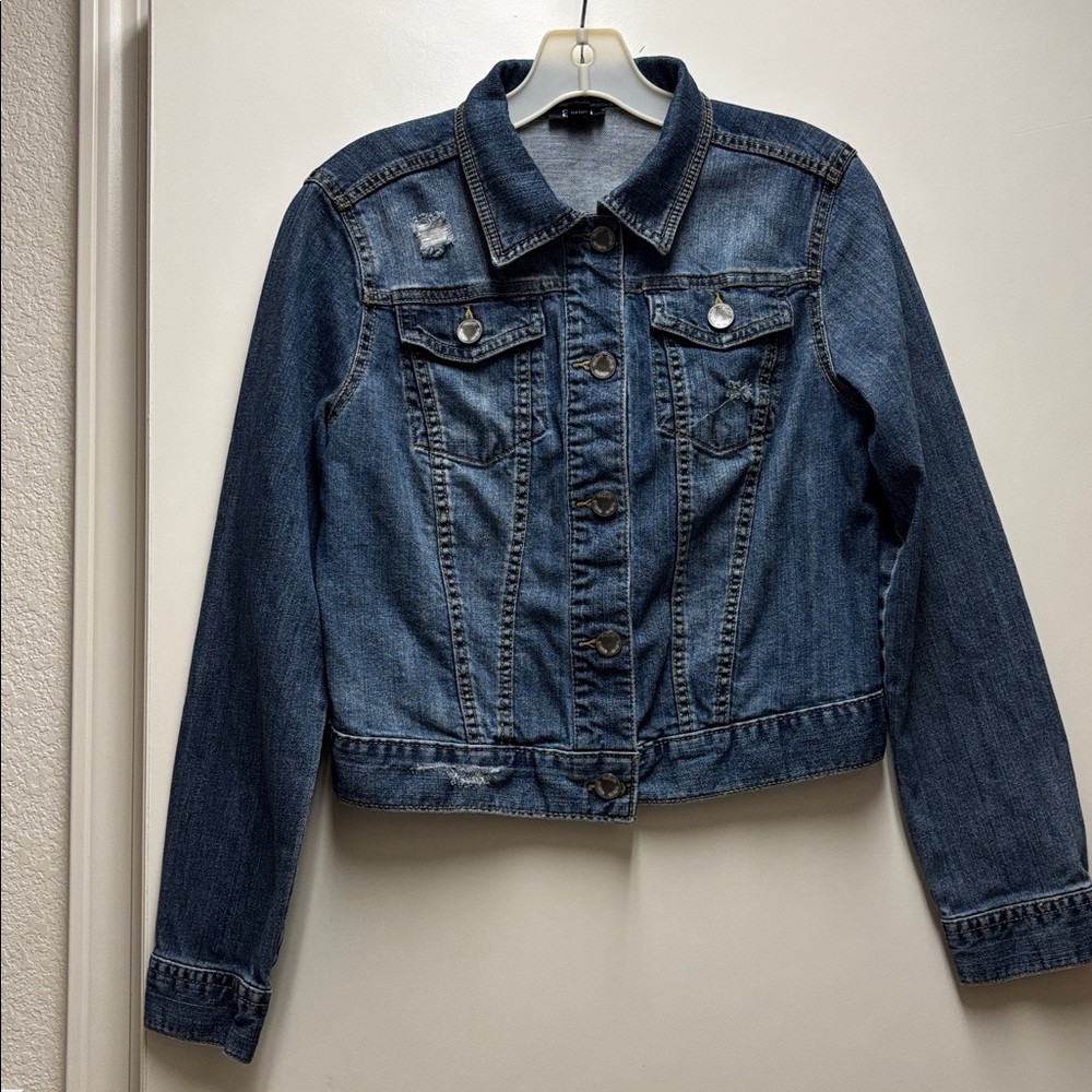 A New Approach Denim Blue Women's Jacket Size Medium